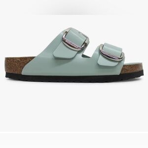 New Birkenstock Arizona Big Buckle High Shine Sandals size 39 Medium/Narrow $190